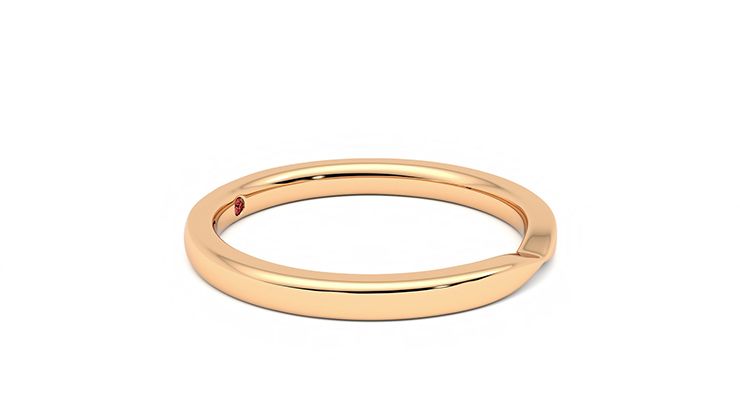 Taylor & Hart Lavender Wedding Ring 360 degree image 8