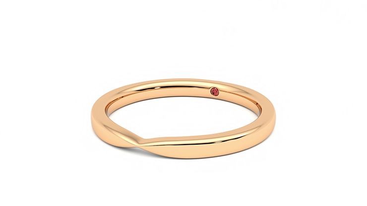 Taylor & Hart Lavender Wedding Ring 360 degree image 25