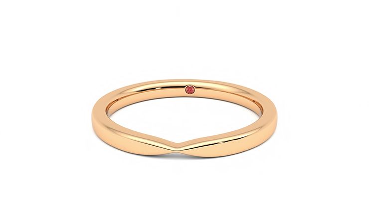 Taylor & Hart Lavender Wedding Ring 360 degree image 28