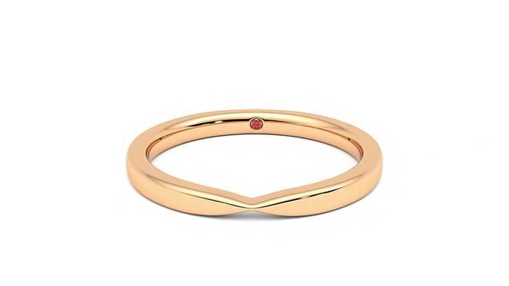Taylor & Hart Lavender Wedding Ring 360 degree image 29