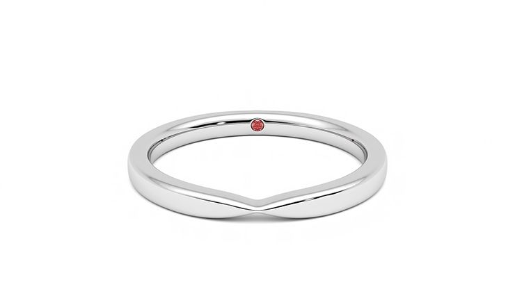 Taylor & Hart Lavender Wedding Ring 360 degree image 0