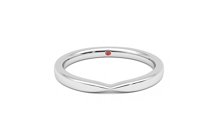 Taylor & Hart Lavender Wedding Ring 360 degree image 1
