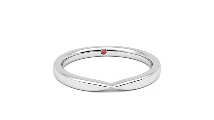 Taylor & Hart Lavender Wedding Ring 360 degree image 2
