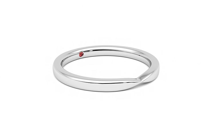 Taylor & Hart Lavender Wedding Ring 360 degree image 6