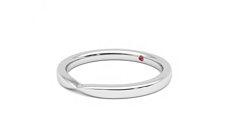 Taylor & Hart Lavender Wedding Ring 360 degree image 24