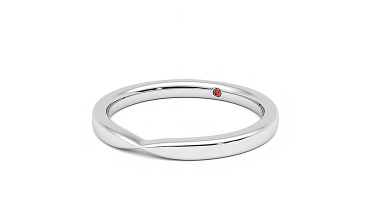 Taylor & Hart Lavender Wedding Ring 360 degree image 25