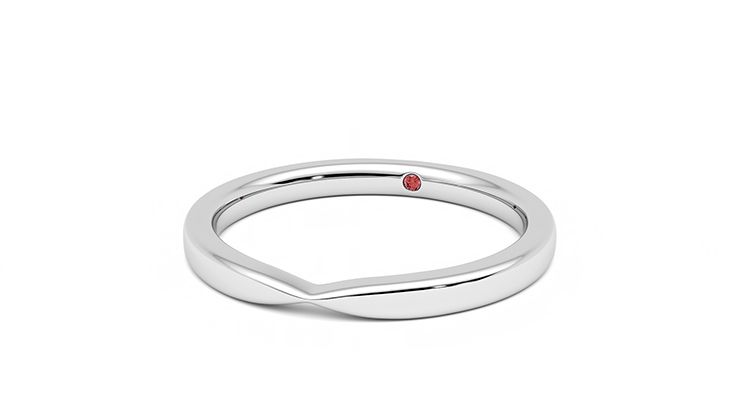 Taylor & Hart Lavender Wedding Ring 360 degree image 26