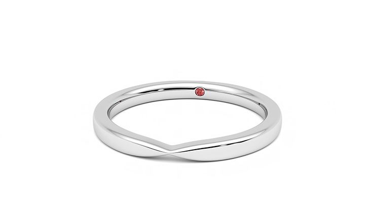 Taylor & Hart Lavender Wedding Ring 360 degree image 27