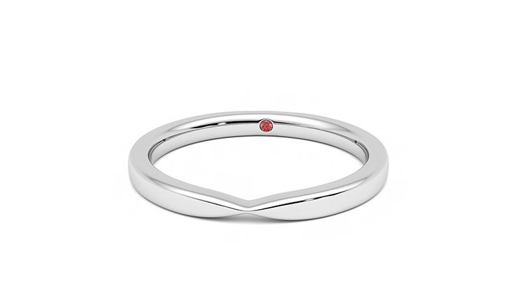 Taylor & Hart Lavender Wedding Ring 360 degree image 28