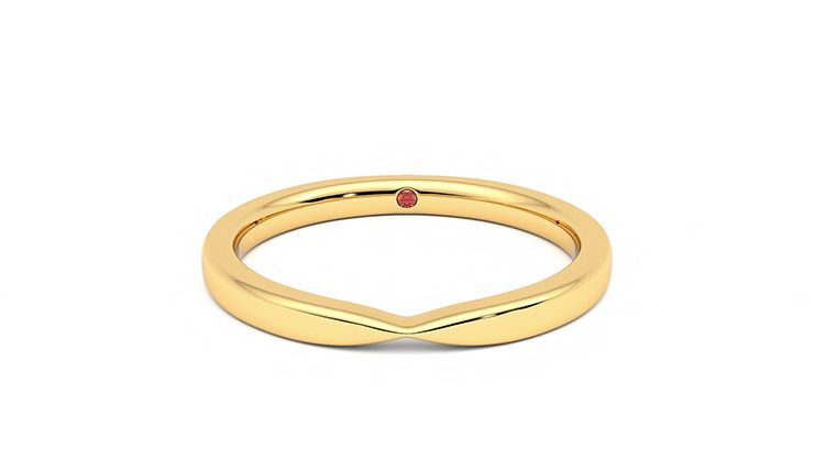 Taylor & Hart Lavender Wedding Ring 360 degree image 0