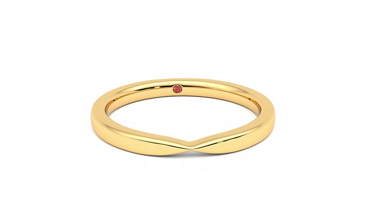 Taylor & Hart Lavender Wedding Ring 360 degree image 2