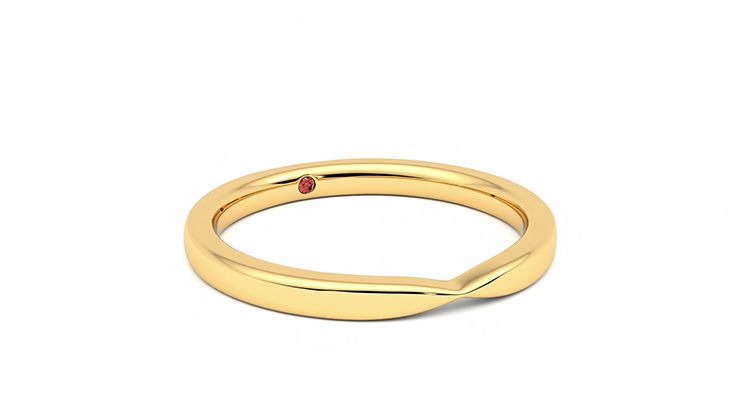 Taylor & Hart Lavender Wedding Ring 360 degree image 5