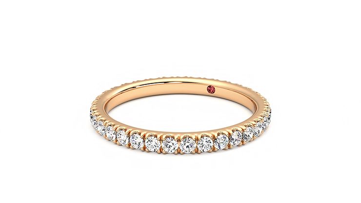 Taylor & Hart Lilac Wedding Ring 360 degree image 25