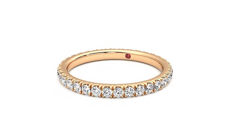 Taylor & Hart Lilac Wedding Ring 360 degree image 26