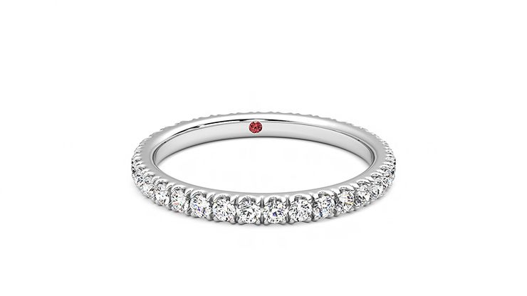 Taylor & Hart Lilac Wedding Ring 360 degree image 2