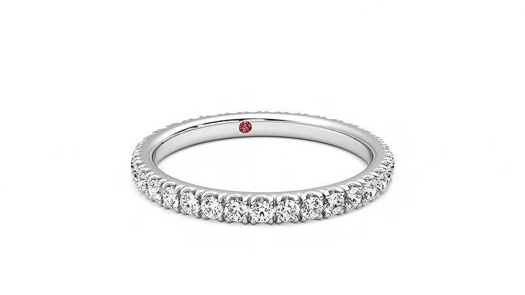 Taylor & Hart Lilac Wedding Ring 360 degree image 3