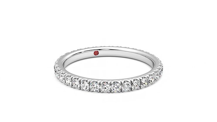 Taylor & Hart Lilac Wedding Ring 360 degree image 4