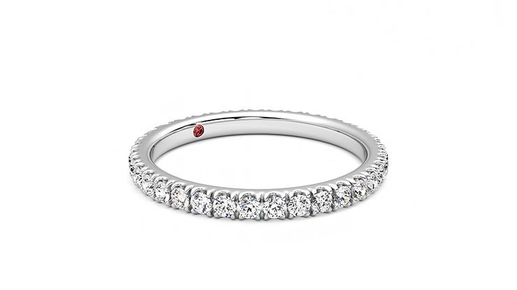 Taylor & Hart Lilac Wedding Ring 360 degree image 6