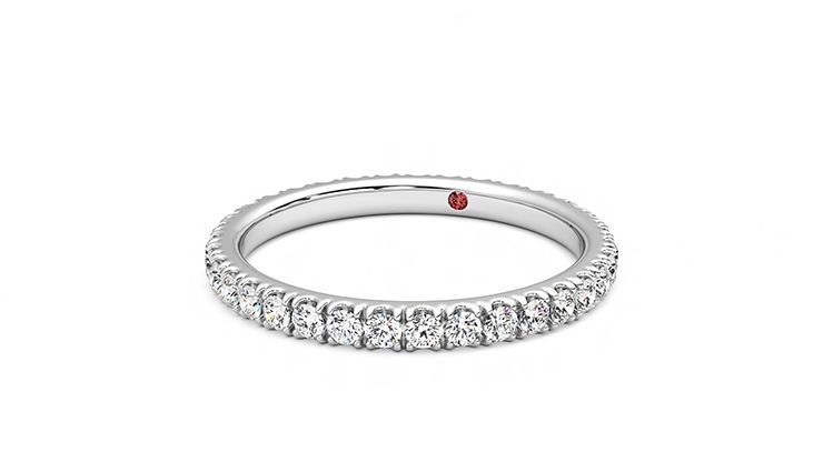 Taylor & Hart Lilac Wedding Ring 360 degree image 26