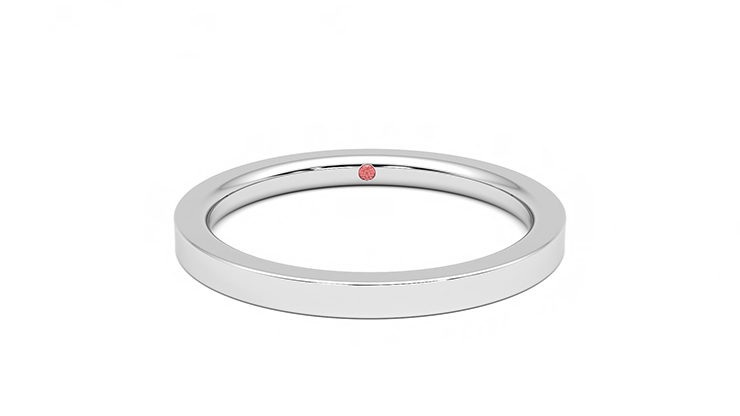 Taylor & Hart Linden Wedding Ring 360 degree image 1