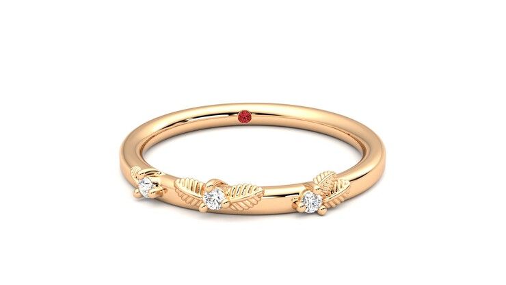 Taylor & Hart Lorierre Wedding Ring 360 degree image 2