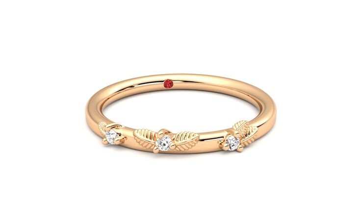 Taylor & Hart Lorierre Wedding Ring 360 degree image 3