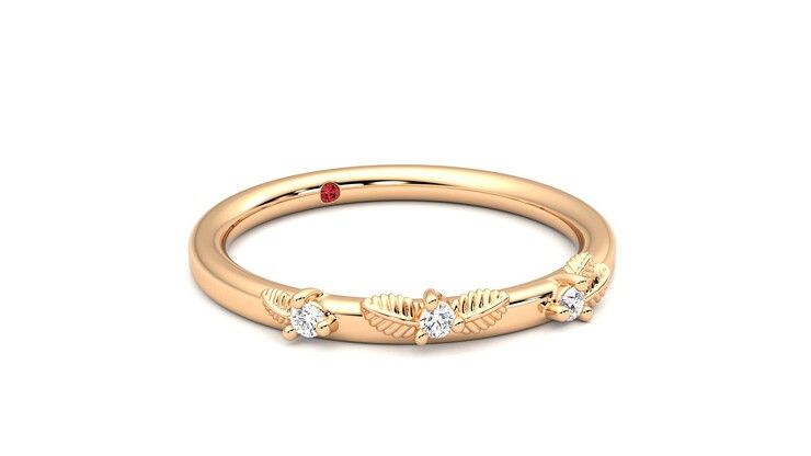 Taylor & Hart Lorierre Wedding Ring 360 degree image 5
