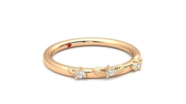 Taylor & Hart Lorierre Wedding Ring 360 degree image 6