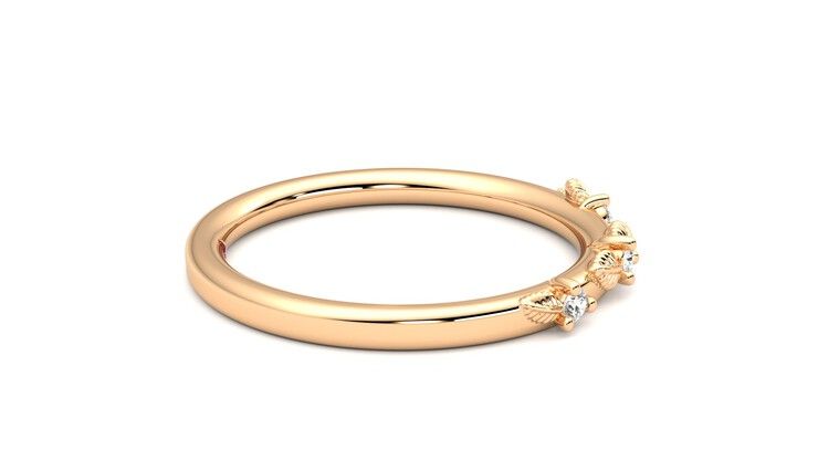 Taylor & Hart Lorierre Wedding Ring 360 degree image 10