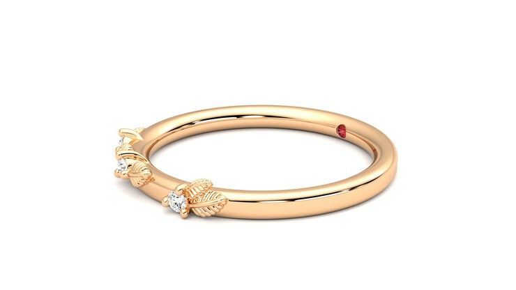 Taylor & Hart Lorierre Wedding Ring 360 degree image 23
