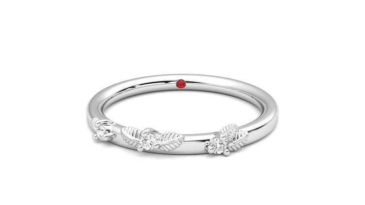 Taylor & Hart Lorierre Wedding Ring 360 degree image 1