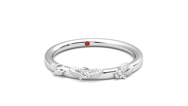 Taylor & Hart Lorierre Wedding Ring 360 degree image 3
