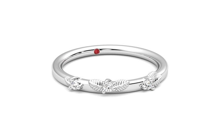 Taylor & Hart Lorierre Wedding Ring 360 degree image 4