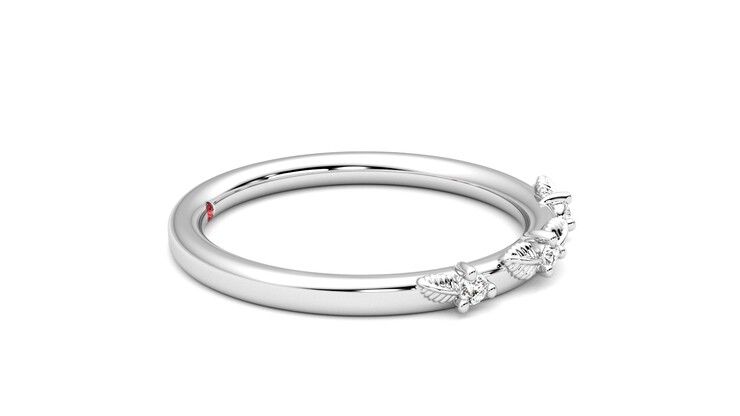 Taylor & Hart Lorierre Wedding Ring 360 degree image 9