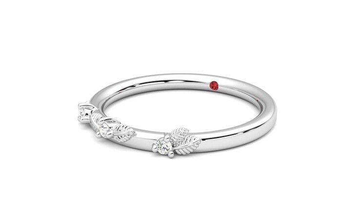 Taylor & Hart Lorierre Wedding Ring 360 degree image 25