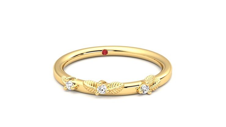 Taylor & Hart Lorierre Wedding Ring 360 degree image 3