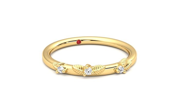 Taylor & Hart Lorierre Wedding Ring 360 degree image 4