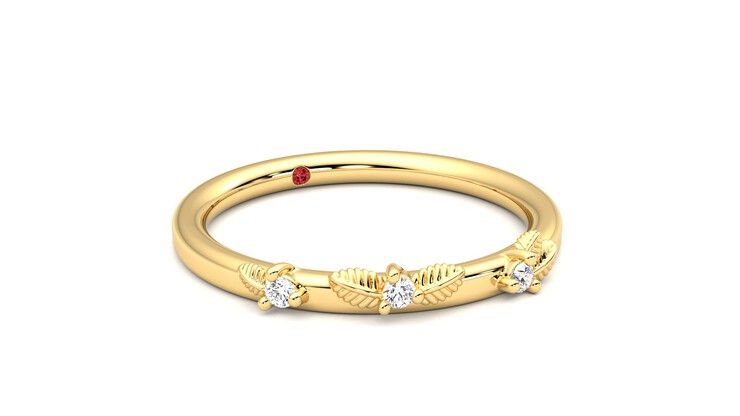 Taylor & Hart Lorierre Wedding Ring 360 degree image 5