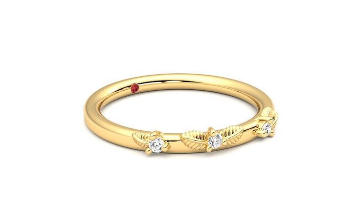 Taylor & Hart Lorierre Wedding Ring 360 degree image 6