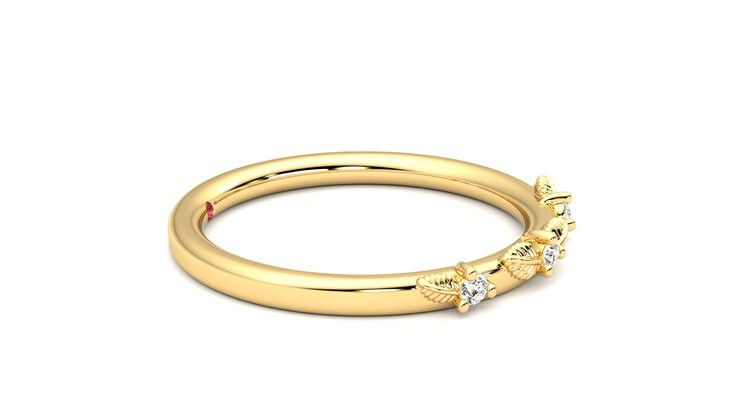Taylor & Hart Lorierre Wedding Ring 360 degree image 9