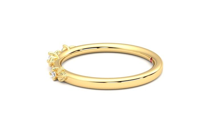 Taylor & Hart Lorierre Wedding Ring 360 degree image 21
