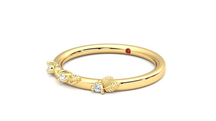 Taylor & Hart Lorierre Wedding Ring 360 degree image 25