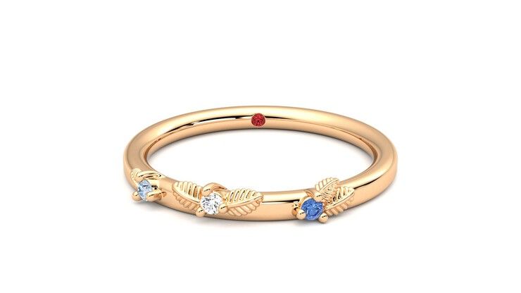 Taylor & Hart Lorierre Wedding Ring 360 degree image 1