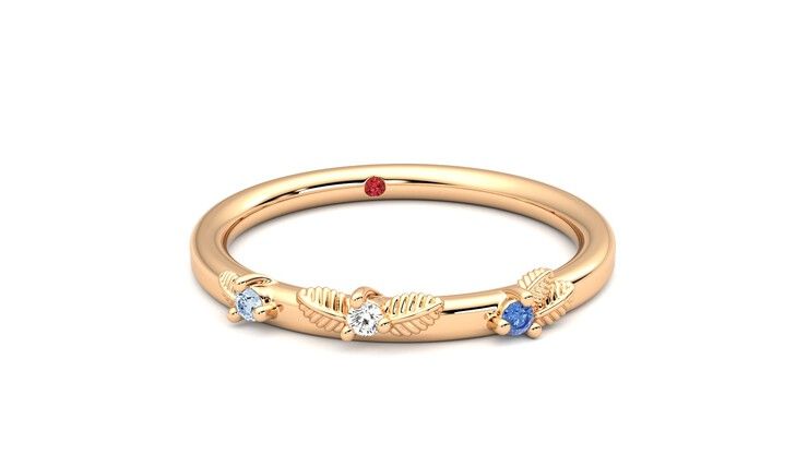 Taylor & Hart Lorierre Wedding Ring 360 degree image 3