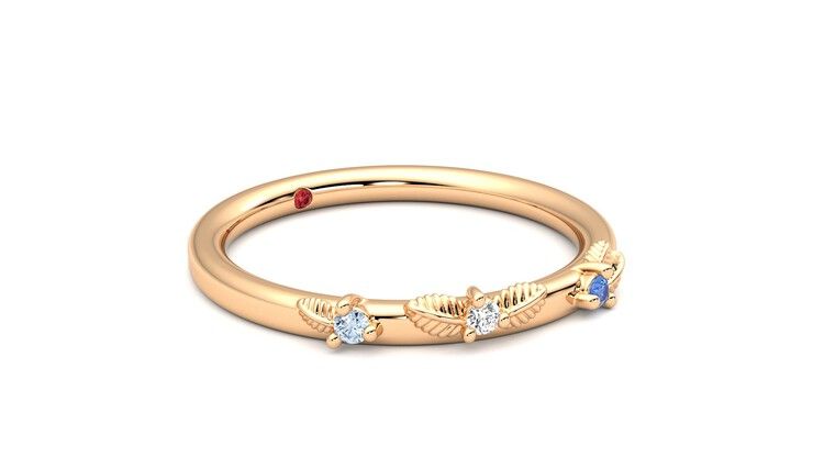 Taylor & Hart Lorierre Wedding Ring 360 degree image 6
