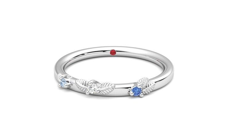 Taylor & Hart Lorierre Wedding Ring 360 degree image 1