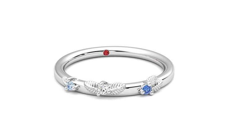 Taylor & Hart Lorierre Wedding Ring 360 degree image 3