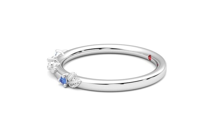Taylor & Hart Lorierre Wedding Ring 360 degree image 22