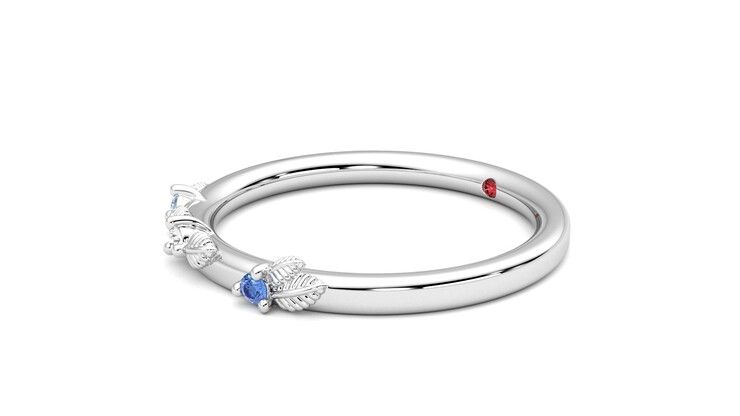 Taylor & Hart Lorierre Wedding Ring 360 degree image 23