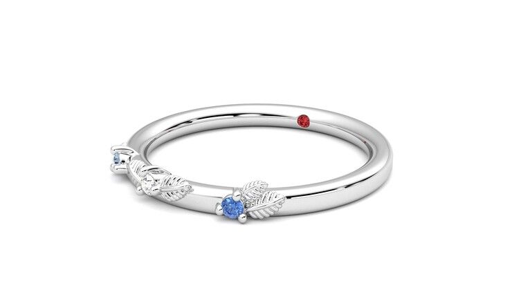 Taylor & Hart Lorierre Wedding Ring 360 degree image 25